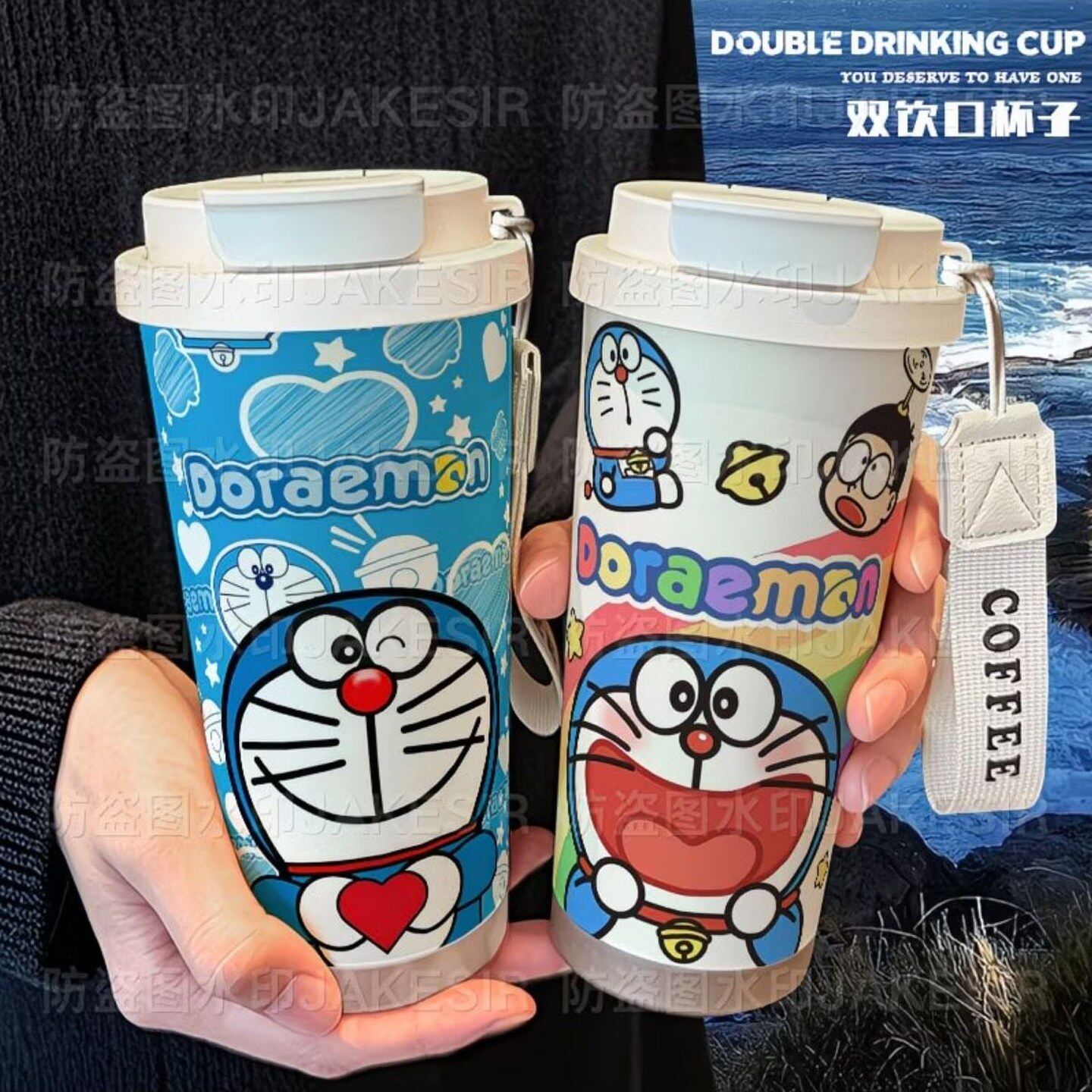 哆啦A梦卡通可爱保温杯不