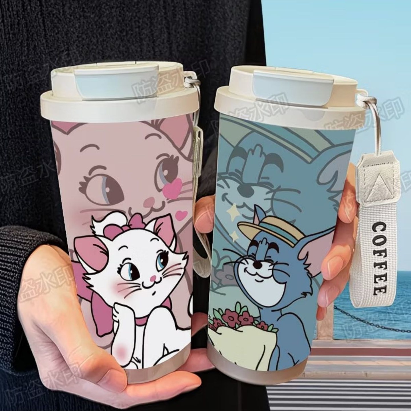 送花汤姆猫玛丽猫情侣保