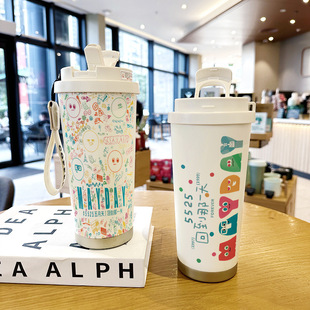 五月天5525保温杯316不锈钢新款 学生可爱水杯随行大容量杯子