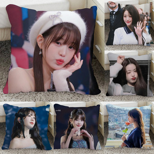 张元 英来图制作沙发抱枕女生睡觉专用头IVE组合玩偶宿舍靠枕生日