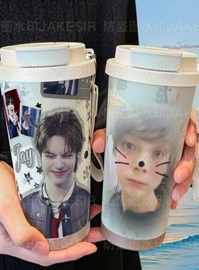 jayjay可爱周边保温杯手办周边高颜值女生316不锈钢大容量吸管