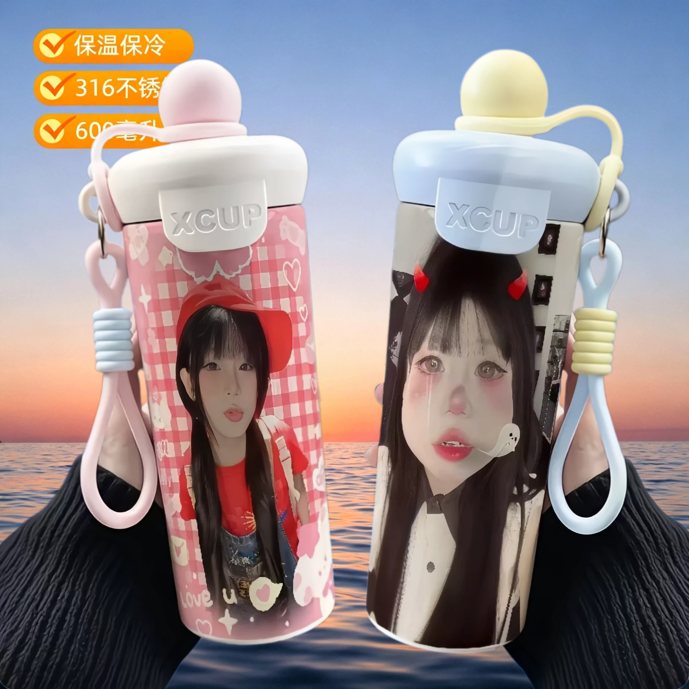 张嘉慧联名可爱手办保温杯｜316+