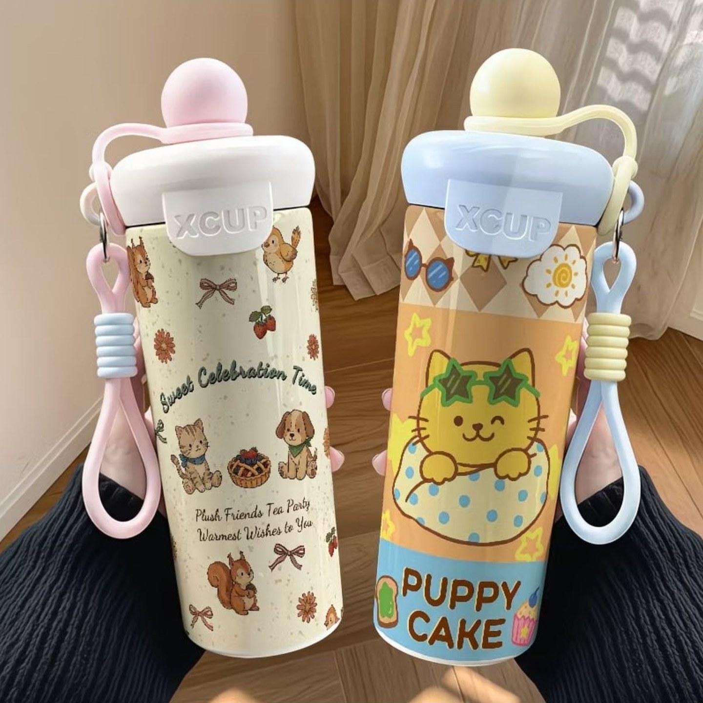复古动物微笑猫咪不锈钢