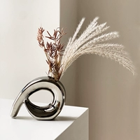Домашняя гальваническая ваза Nordic Ins Simple Retro Silver Ceramic
