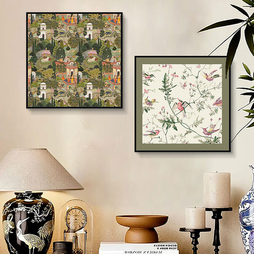 法式中古风餐厅风景装饰画