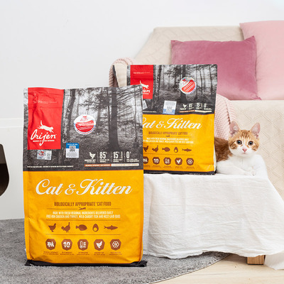魔力猫盒 加拿大Orijen渴望爱猫无谷鸡肉增肥发腮成幼全猫粮5.4kg