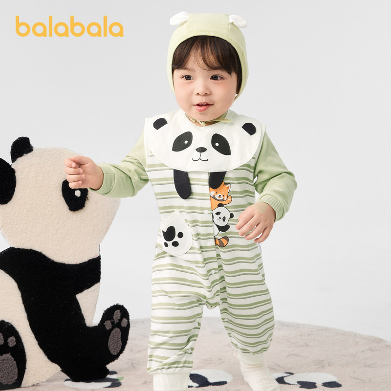【乐乐趣IP商场同款】巴拉巴拉婴儿连体衣秋装宝宝包屁衣2025新款,童装/婴儿装/亲子装,连身衣/爬服/哈衣,淘宝优惠券,粉丝福利购,淘宝优惠卷