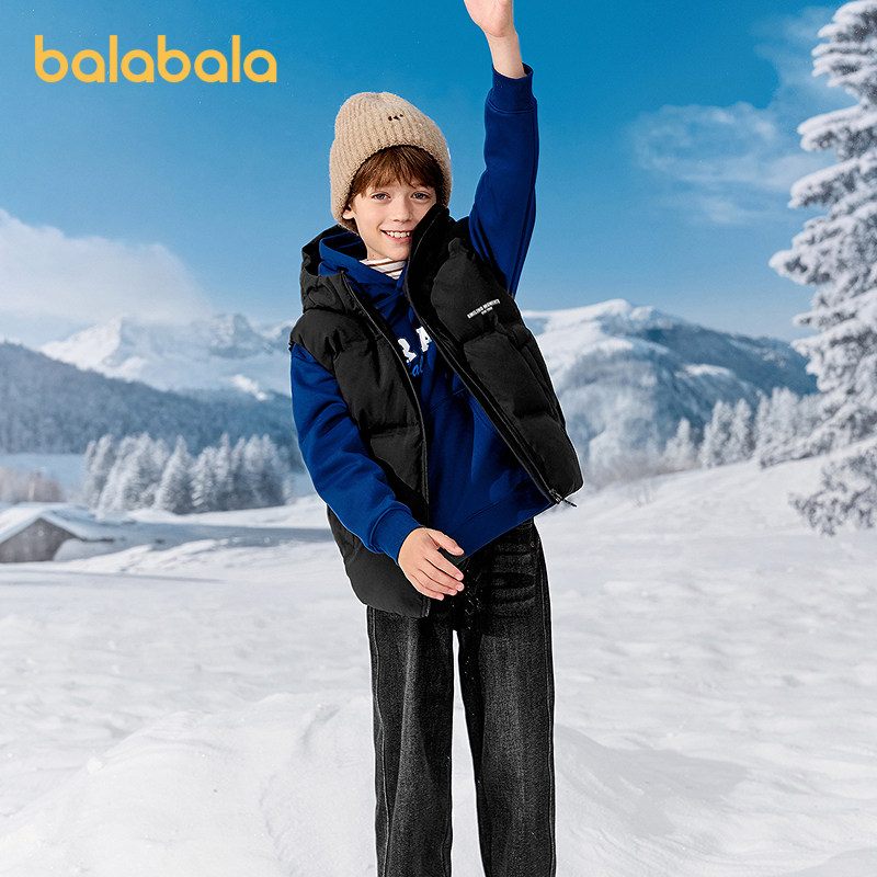 巴拉巴拉balaOne儿童羽绒马甲女童男童上衣新款童装2025冬直充绒,童装/婴儿装/亲子装,羽绒马甲,淘宝优惠券,粉丝福利购,淘宝优惠卷
