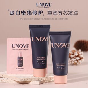 韩国UNOVE发膜柔诺伊蛋白修复顺滑护发素柔顺修护深层修复中样