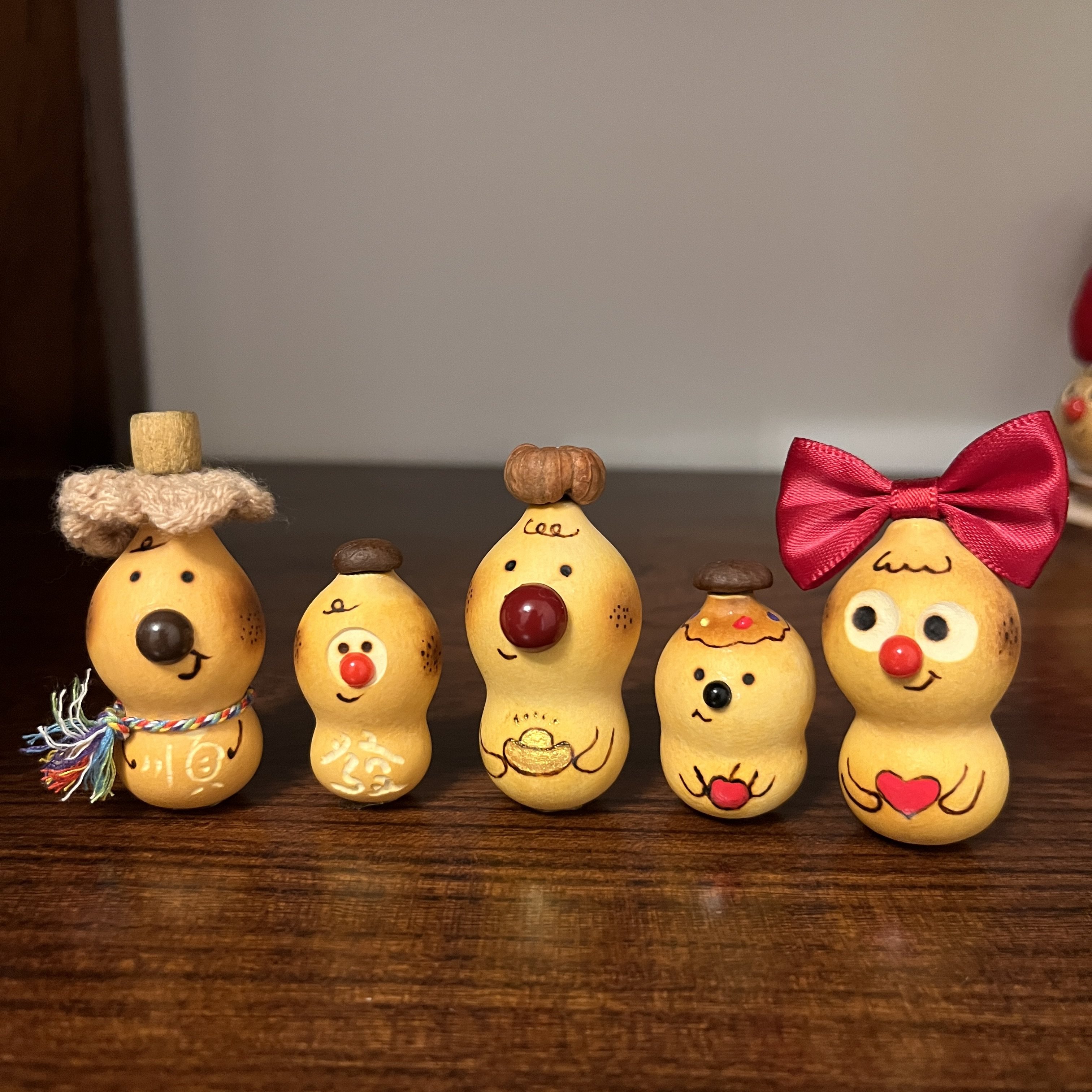 天然草里金小葫芦车载摆件中控台屏幕手机挂件吊坠车内创意小饰品