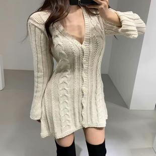 毛衣外套 大码 日系复古软糯针织开衫 女秋冬季 胖妹妹慵懒风显瘦短款