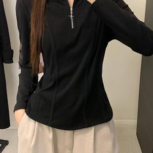 胖妹妹高级感双面加厚德绒连帽显瘦上衣 2024年秋冬季 新款 大码 女装