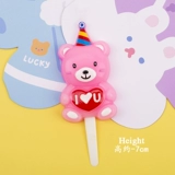 Брендовая мультяшная свеча, с медвежатами, Южная Корея