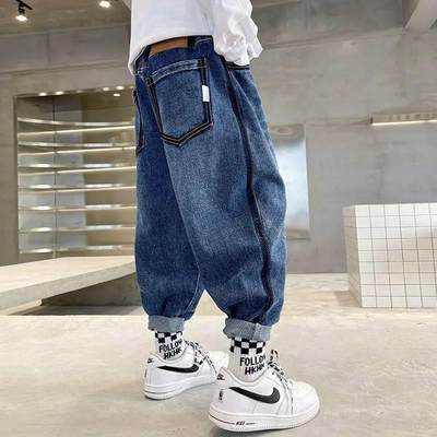 rendy Boys Girls Cool Jeans Trousers Korea Style Concise Cas