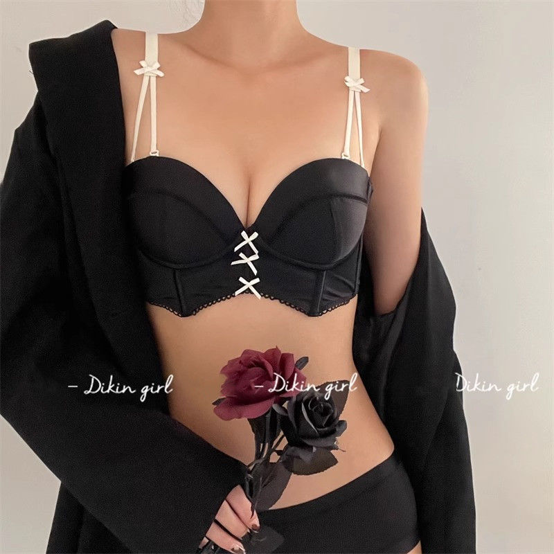 新款纯欲风半杯小胸聚拢内衣女