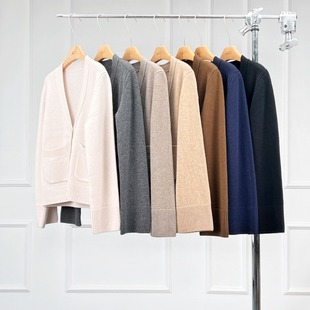 沃伦海龙 | Jewel 北欧风极简主义羊毛羊绒开衫 时髦百搭女士毛衣