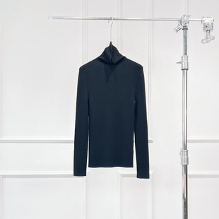 针织衫 无缝杨子纱线美丽诺羊毛高领修身 女 KW904加厚版 沃伦海龙