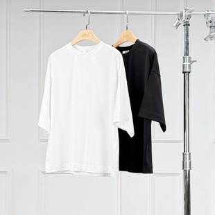 沃伦海龙 | SST016 北欧风松弛感廓形简约百搭上衣 圆领短袖T恤女