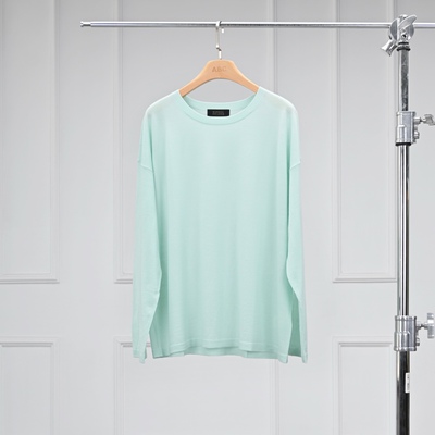 亲肤打底衫羊毛圆领长袖针织衫女