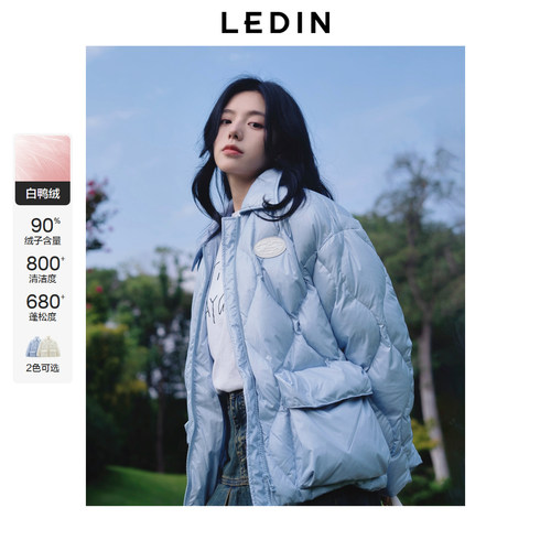 【LOTSYOU联名】乐町商场同款翻领羽绒服冬新款保暖外套C1ACE