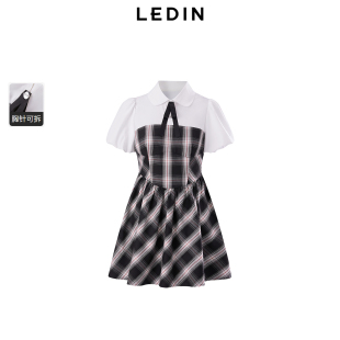 学院风衬衫 美式 连衣裙C2FAE2169 新款 乐町2024夏季