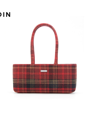 【商场同款】乐町2024年冬季新品格纹手提包C1YFE4356