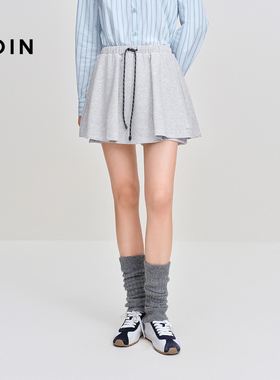 【商场同款】乐町双面针织短裙秋冬新款防走光运动A字裙C2GEF4128