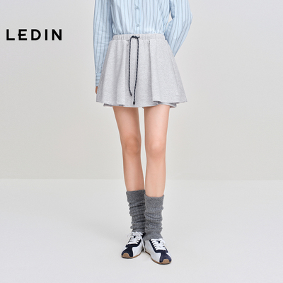 【商场同款】乐町双面针织短裙秋冬新款防走光运动A字裙C2GEF4128