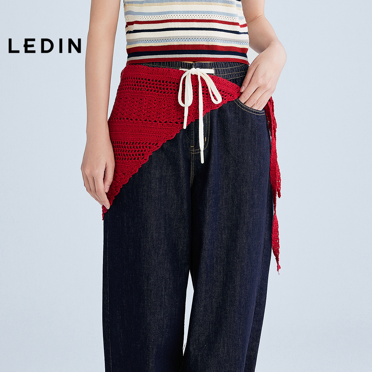 【商场同款】乐町钩针三角巾C2YHF2527