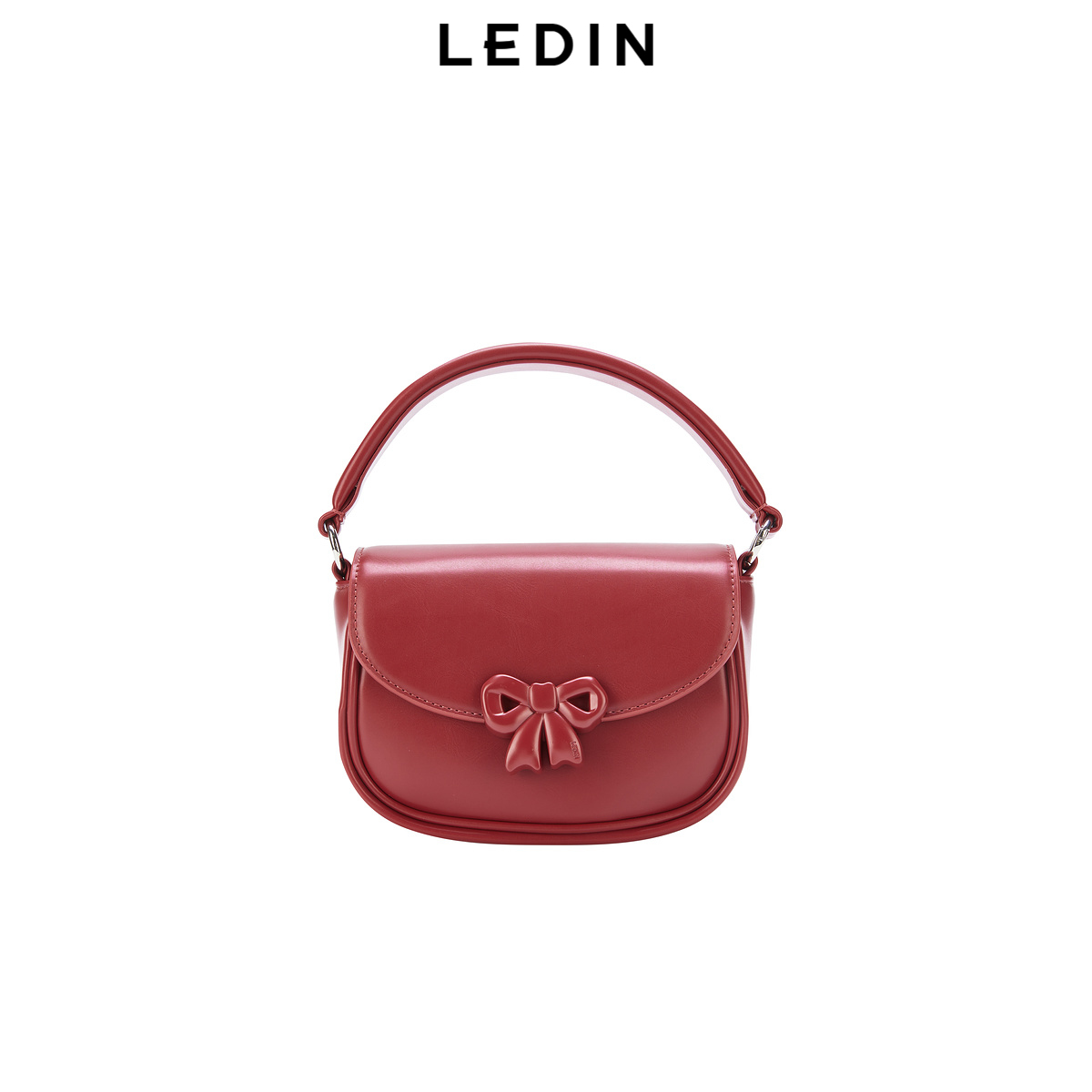 【商场同款】乐町2025年春季女新品蝴蝶结手提斜挎包C1YFF1220*