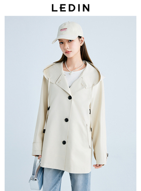 【商场同款】乐町2025春季新款松弛感阔版风衣C1BEF1405*