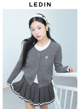 【商场同款】乐町假两件线套衫冬新款针织毛衣上衣C2EEE4312