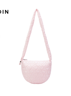 【商场同款】乐町冬季新品绗缝抽绳单肩斜挎包C1YFE4476