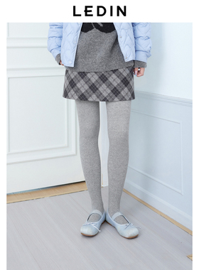 【商场同款】乐町简约斜格A字裙冬季新款学院风A字裙C2GEE4372