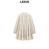 商场同款 乐町韩系娃娃式 甜美连衣裙冬新款 长袖 裙子C1FAE4