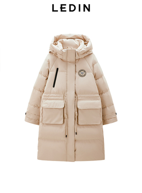 【商场同款】乐町工装面包鹅绒服24冬新款中长款羽绒服C2ACE4529