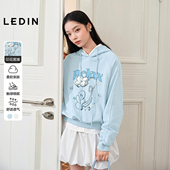 宽松上衣C2CRG1326 新款 商场同款 乐町蝴蝶花连帽卫衣女26春季