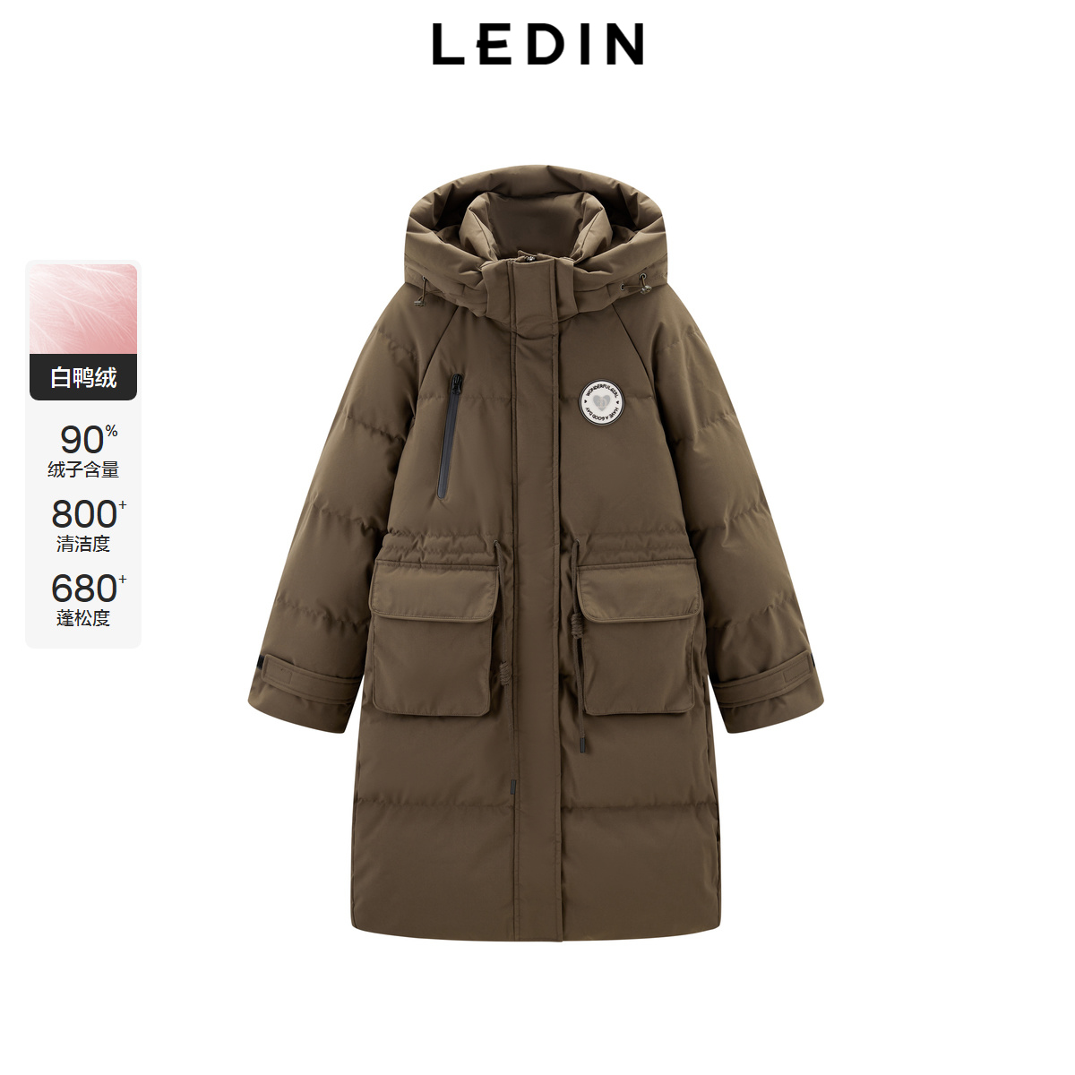 【商场同款】乐町工装面包羽绒服冬季新款保暖外套C2ACE4330