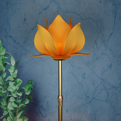 中式仿古莲花灯落地灯高端客厅灯