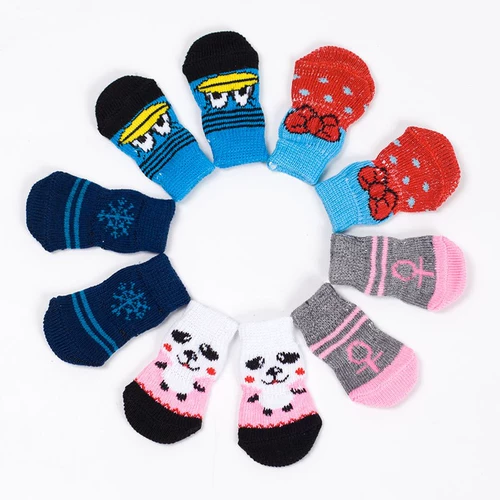 Собачьи носки плюшевые сделки с договором собаки домашнее животное лето летние анти -скользи