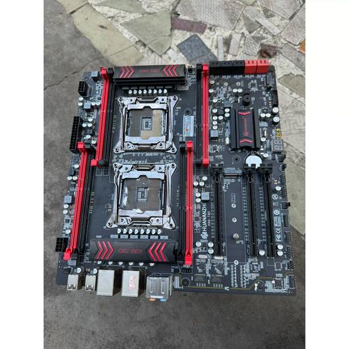 (议价)华南x99- t8d双路主板成色，脚里面被搞到散热矽脂议价