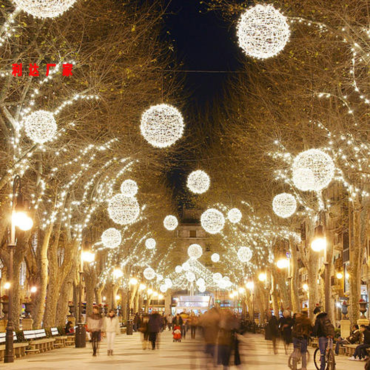 树木亮化安装 幕墙灯饰画制作、树木亮化装饰、圣诞装饰8米圣诞树