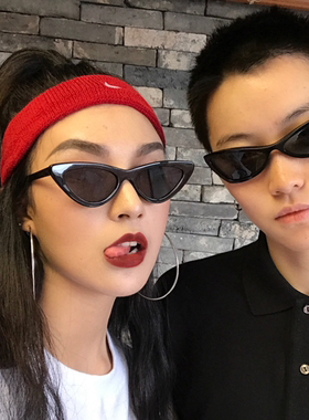 封帆同款复古猫眼原宿风百搭墨镜