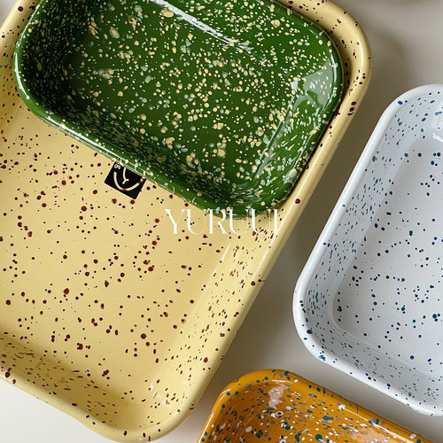 Eding方形烤盘深盘搪瓷