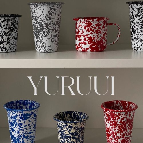 美国CrowCanyon搪瓷泼墨马克杯