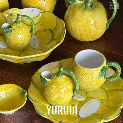 [YURUUI设计师]意大利VBC 柠檬系列杯碟餐具