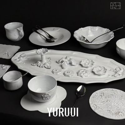 [YURUUI设计师]法国CARRON PARIS新品黑陶餐具香插碗盘