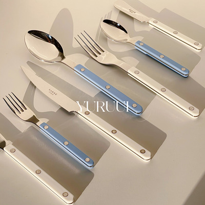 SabreParis纯白色不锈钢刀叉勺