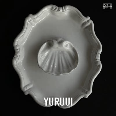 餐盘YURUUI陶土法国黑色设计师