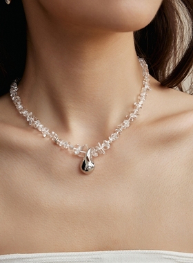 [YURUUI设计师]monSecret水滴落珠项链Dancing in the rain